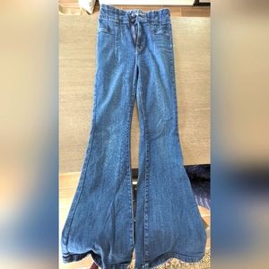 Free People High Waisted Flare Jeans size 28